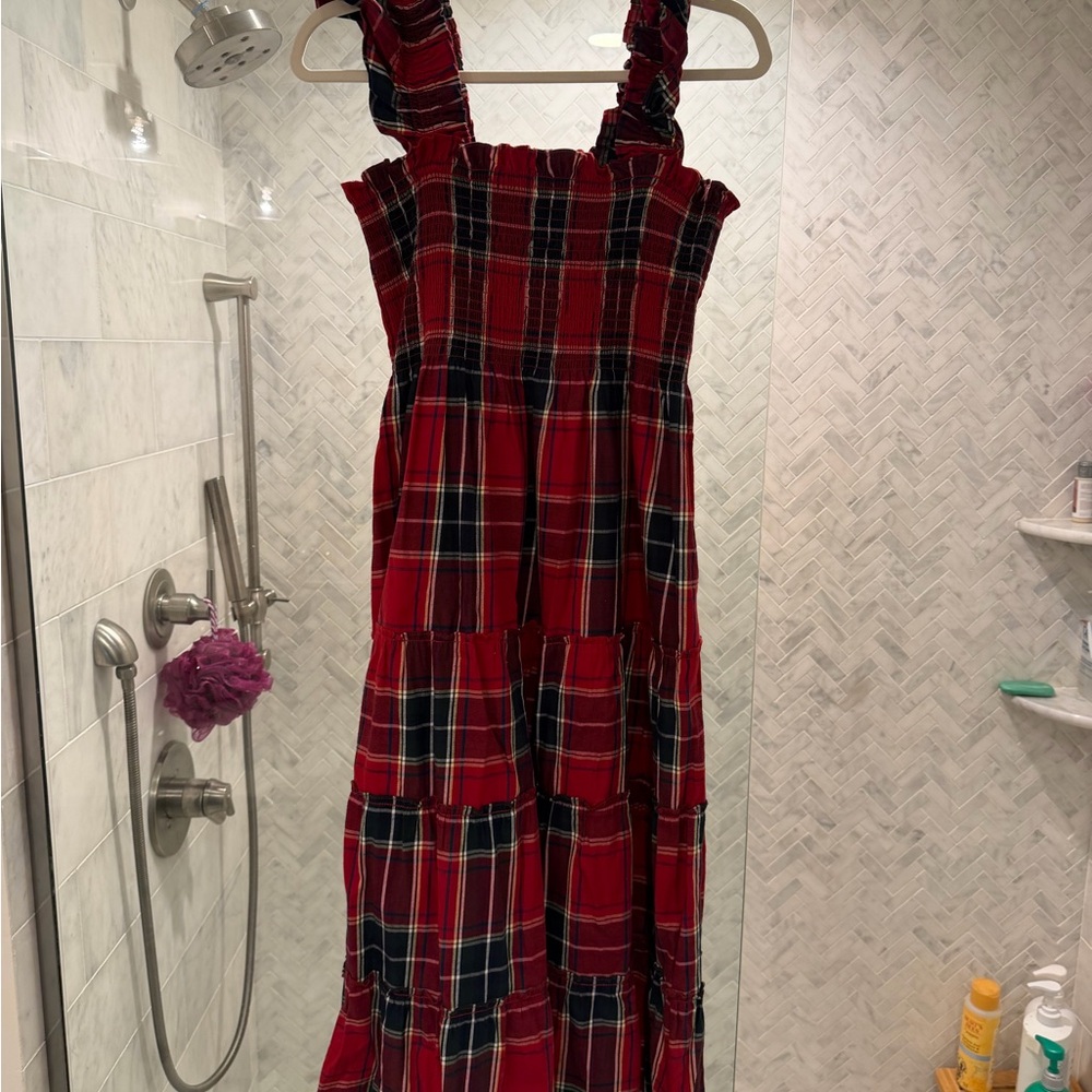 Hill House Red Plaid Ellie Nap Dress
